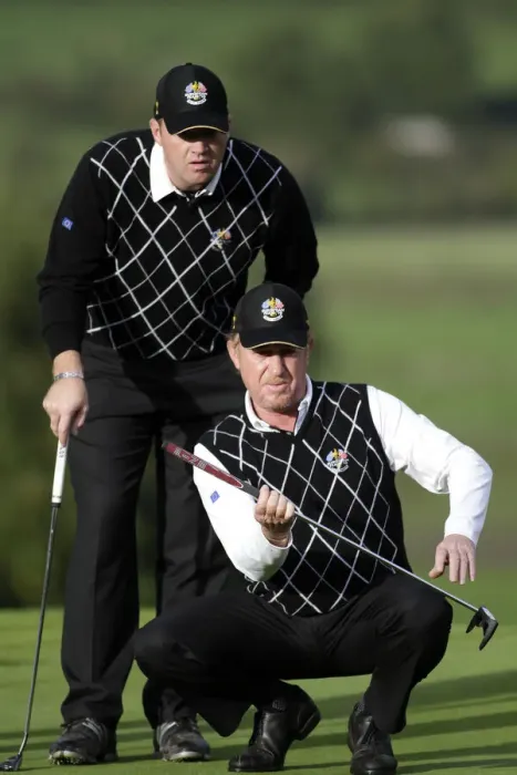 Framed Print : Peter Hanson & Miguel Angel Jimenez