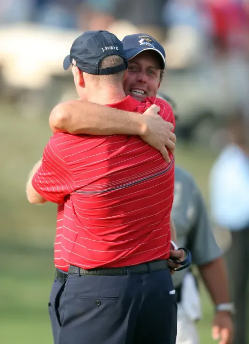 Framed Print : Phil Mickelson & Jim Furyk Framed Print : Phil Mickelson & Jim Furyk