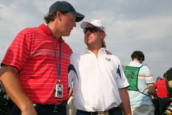 Framed Print : Phil Mickelson & Jimenez Framed Print : Phil Mickelson & Jimenez