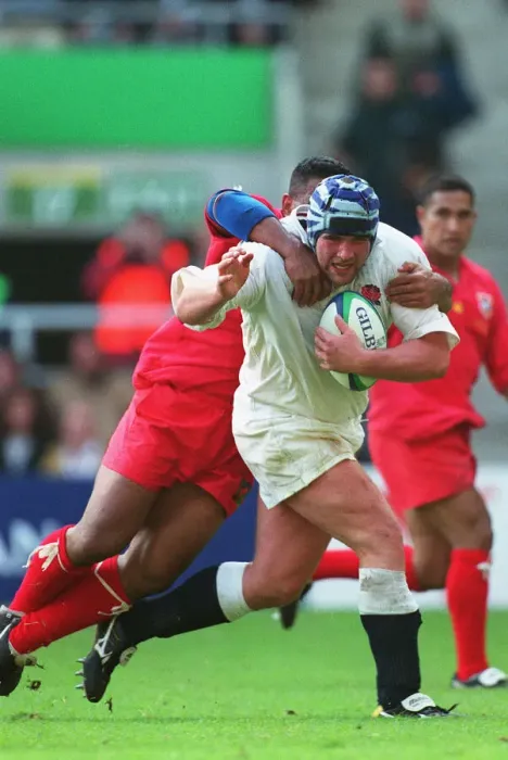 Framed Print : Phil Vickery & Isi Tapueluelu Framed Print : Phil Vickery & Isi Tapueluelu