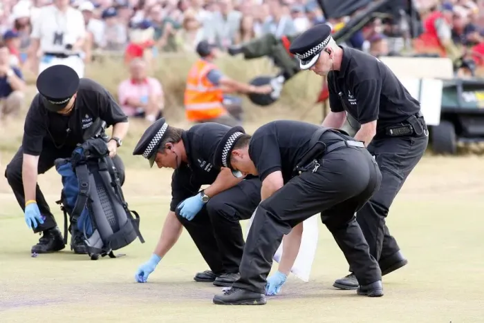 Framed Print : Police Remove Eggs Framed Print : Police Remove Eggs