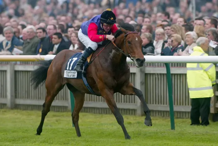 Framed Print : Promotion Ridden By M.J.Kinane Newmarket Guineas Festival 04 Newmarket Racecourse