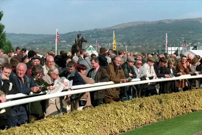 Framed Print : Race Goers At Cheltenham Framed Print : Race Goers At Cheltenham