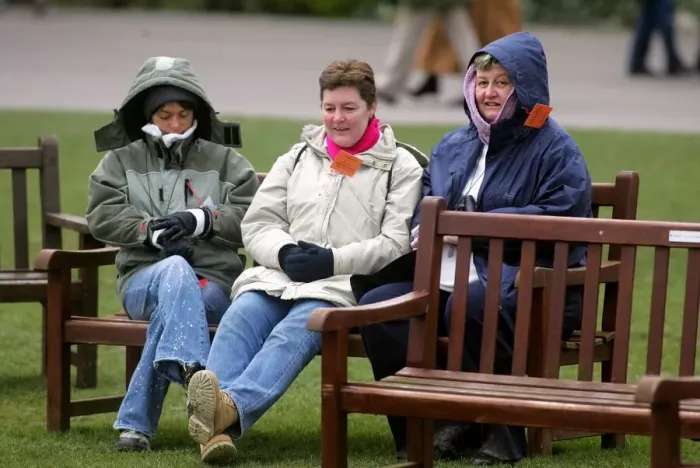 Framed Print : Racegoers Brave The Cold Framed Print : Racegoers Brave The Cold