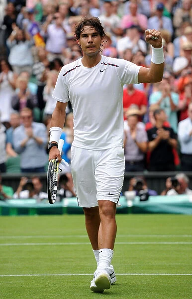 Rafael Nadal Celebrates Win