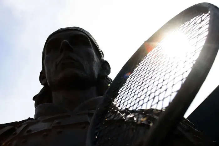 Framed Print : Rafael Nadal Statue Framed Print : Rafael Nadal Statue