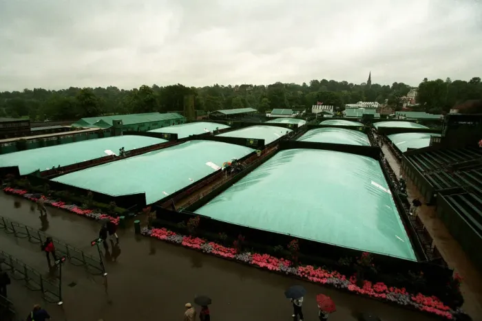 Framed Print : Rain Covers On Outer Courts Framed Print : Rain Covers On Outer Courts