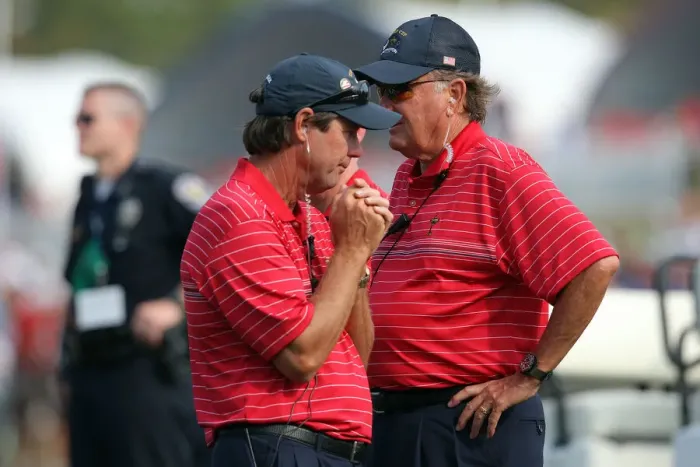 Framed Print : Raymond Floyd & Paul Azinger Framed Print : Raymond Floyd & Paul Azinger