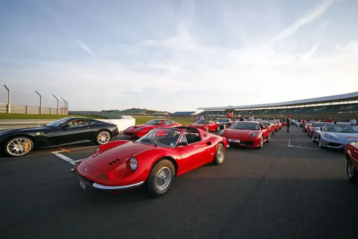 Framed Print : Red Ferrari Dino Car & Others