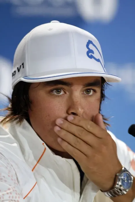 Framed Print : Rickie Fowler During The Media Interview