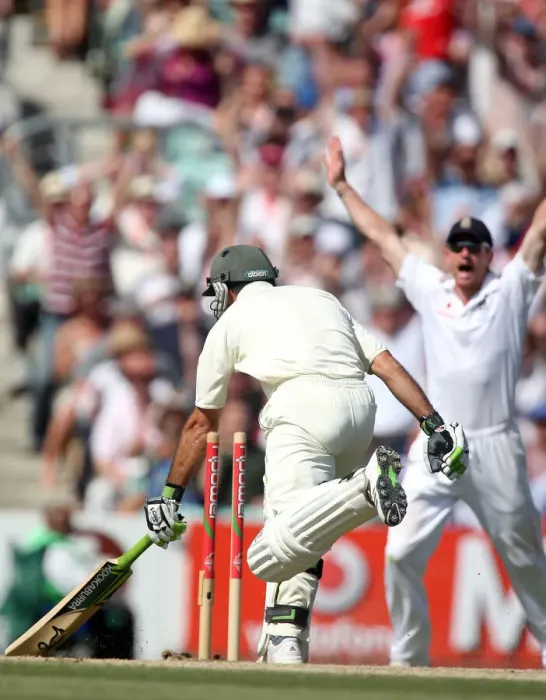 Framed Print : Ricky Ponting Run Out By Katich Framed Print : Ricky Ponting Run Out By Katich
