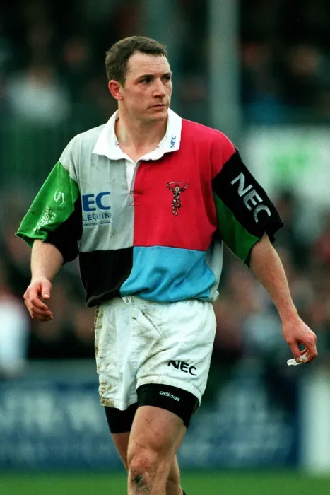 Framed Print : Rob Liley Harlequins Rugby Union 11 March 1998 Date: 11 March 1998