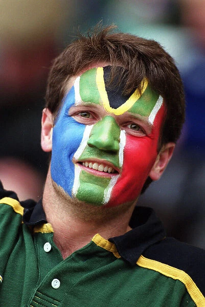 Rugby Fan With Painted Face