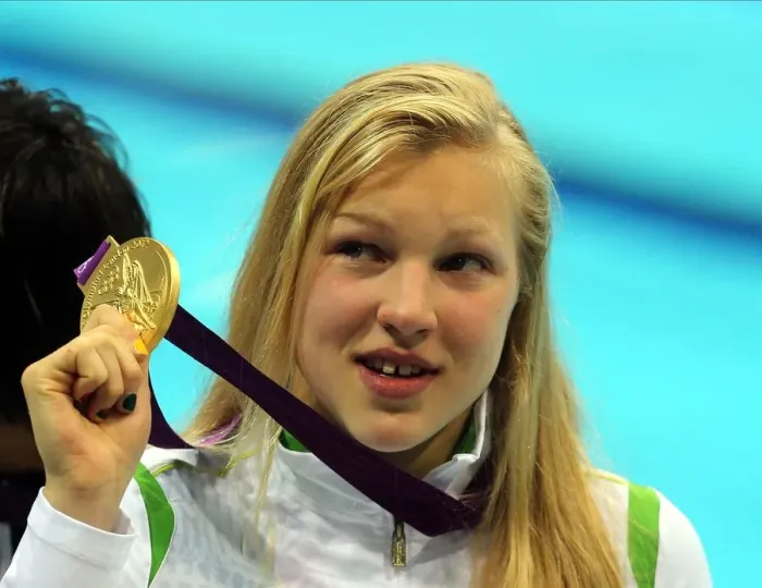 Framed Print : Ruta Meilutyte Wins Gold Framed Print : Ruta Meilutyte Wins Gold