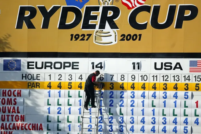 Framed Print : Ryder Cup Scoreboard Framed Print : Ryder Cup Scoreboard