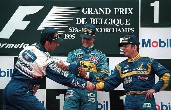 Schumacher, Hill & Brundle
