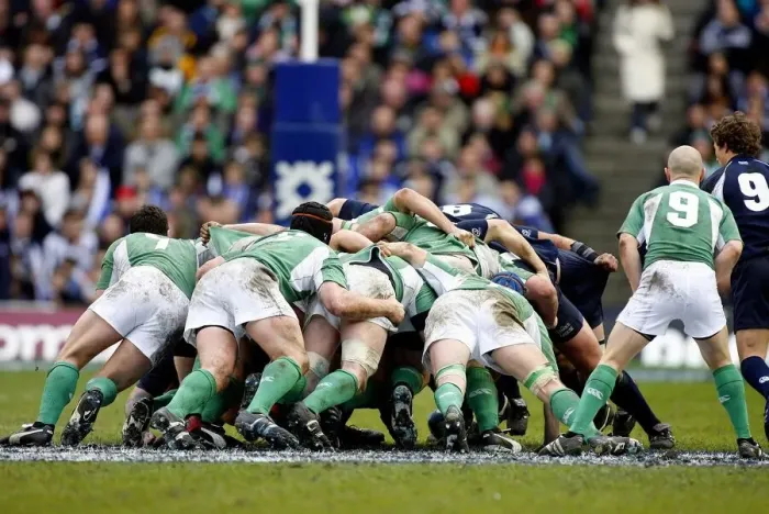 Framed Print : Scotland V Ireland Scrum Framed Print : Scotland V Ireland Scrum