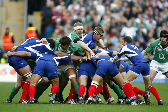 Framed Print : Scrum Ireland V France, Six Nations Ireland V France Framed Print : Scrum Ireland V France, Six Nations Ireland V France