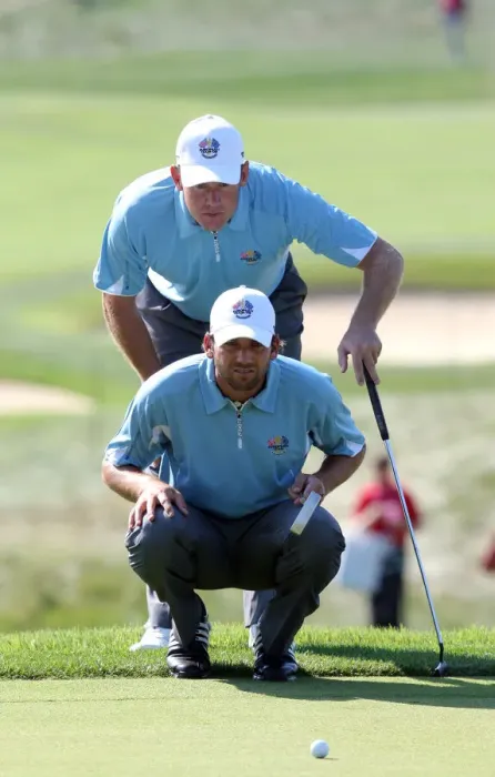 Framed Print : Sergi Garcia & Lee Westwood Framed Print : Sergi Garcia & Lee Westwood