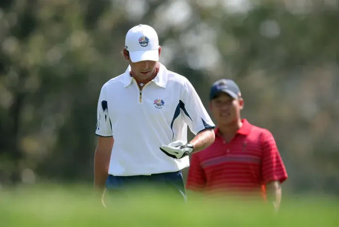 Framed Print : Sergio Garcia & Anthony Kim