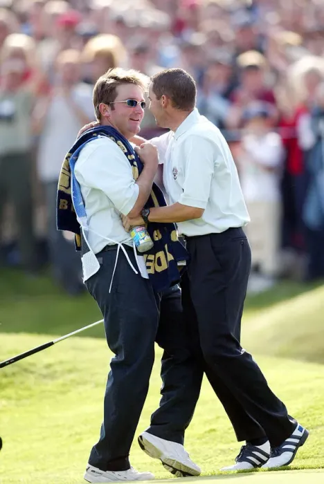Framed Print : Sergio Garcia & Bjorns Caddy