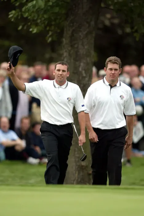 Framed Print : Sergio Garcia & Lee Westwood Framed Print : Sergio Garcia & Lee Westwood