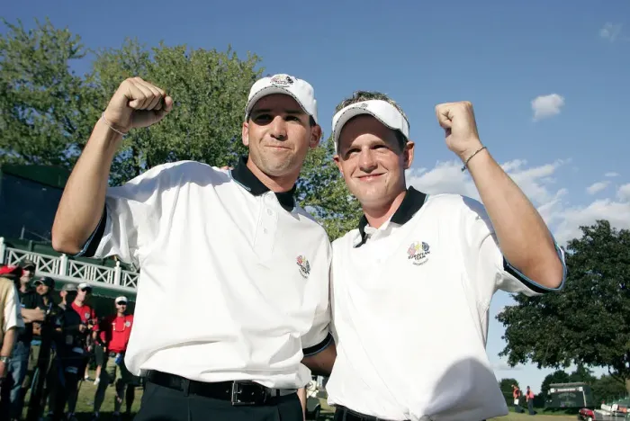 Framed Print : Sergio Garcia & Luke Donald Framed Print : Sergio Garcia & Luke Donald