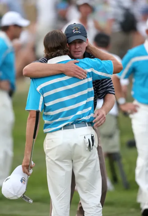 Framed Print : Sergio Garcia & Steve Stricker Framed Print : Sergio Garcia & Steve Stricker