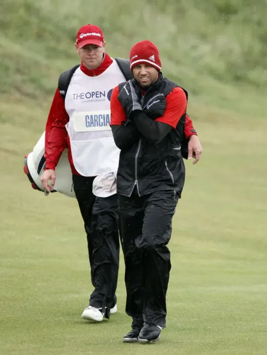Framed Print : Sergio Garcia Tries To Keep Warm Framed Print : Sergio Garcia Tries To Keep Warm