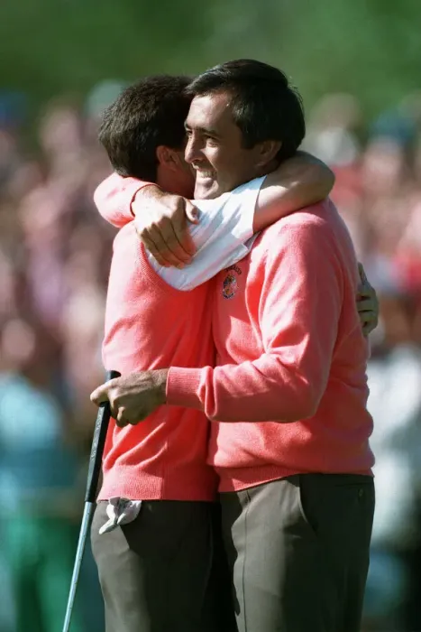 Framed Print : Seve Ballesteros & Olazabal