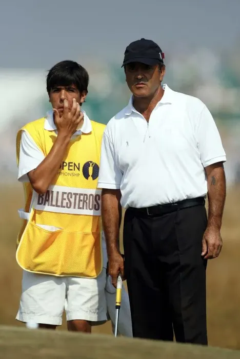 Framed Print : Seve Ballesteros & Son Framed Print : Seve Ballesteros & Son