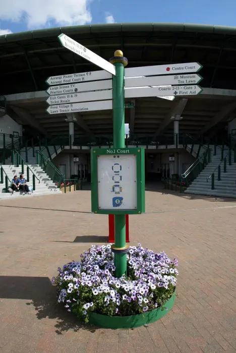 Framed Print : Sign Post Outside Court No1
