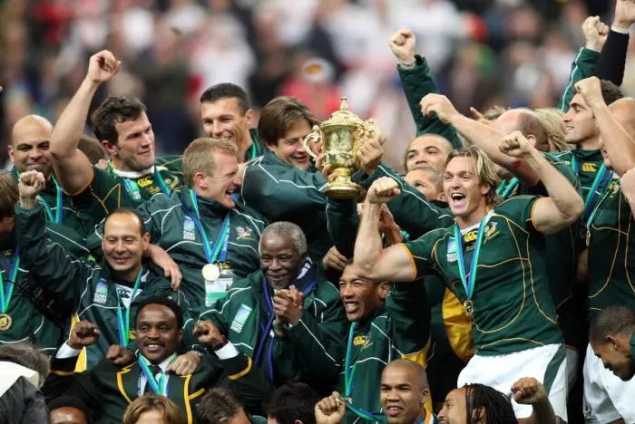 Framed Print : South Africa Celebrate Victory In The World Cup Final Framed Print : South Africa Celebrate Victory In The World Cup Final