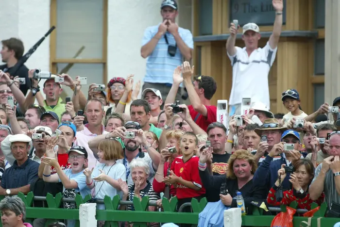 Framed Print : Spectators Celebrating Framed Print : Spectators Celebrating