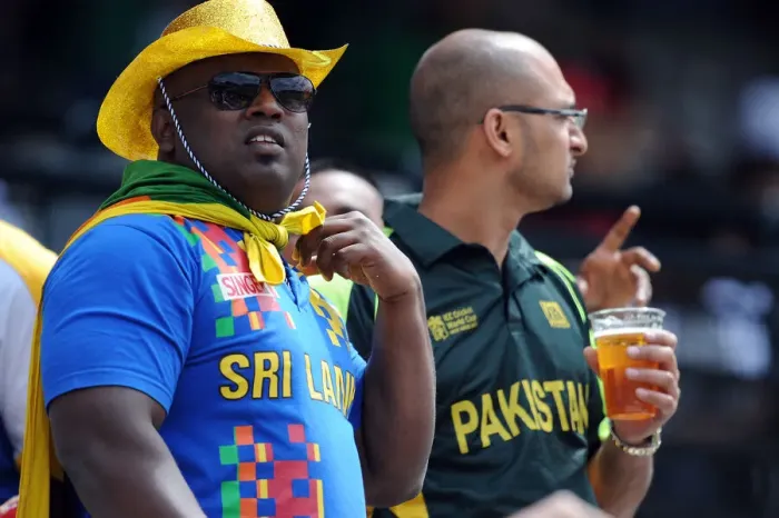 Framed Print : Sri Lanka & Pakistan Fans