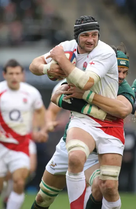 Framed Print : Steve Borthwick & Victor Matfield