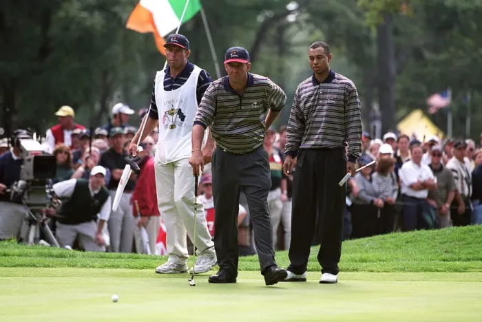 Framed Print : Steve Pate & Tiger Woods