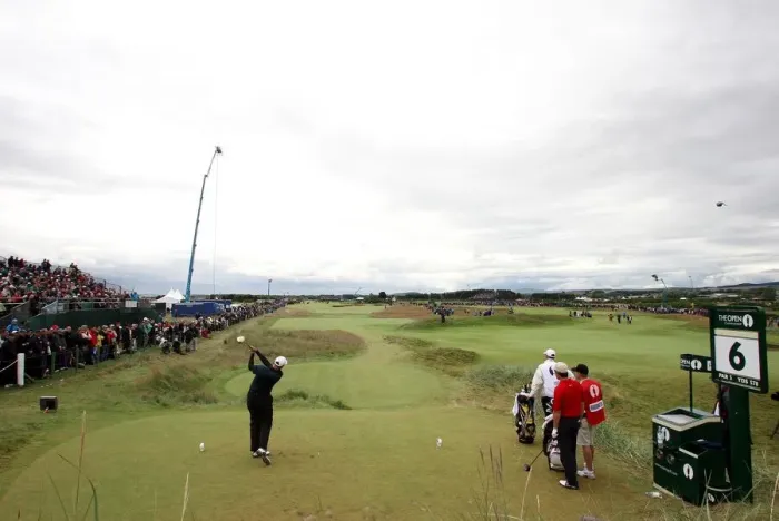 Framed Print : Stewart Cink Drives Off On The 6th