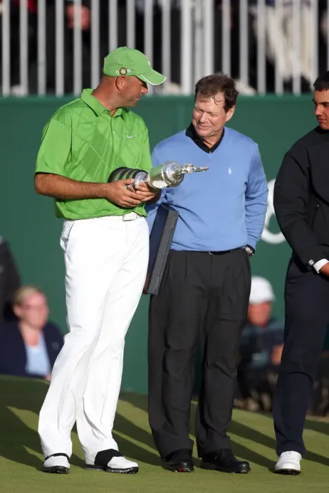 Framed Print : Stewart Cink With Tom Watson Framed Print : Stewart Cink With Tom Watson