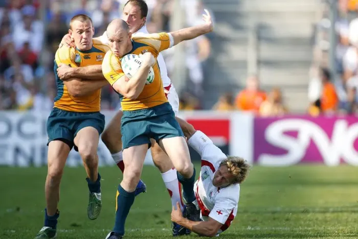 Framed Print : Stirling Mortlock & Jonny Wilkinson Framed Print : Stirling Mortlock & Jonny Wilkinson