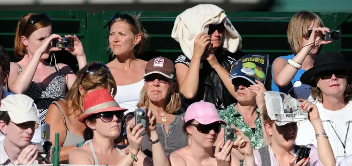 Framed Print : Tennis Fans Photograph Game Framed Print : Tennis Fans Photograph Game