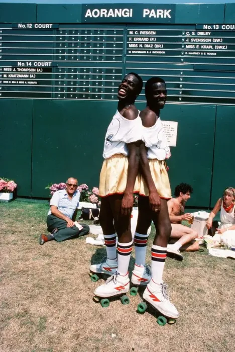 Framed Print : Tennis Fans With Rollerskates Framed Print : Tennis Fans With Rollerskates