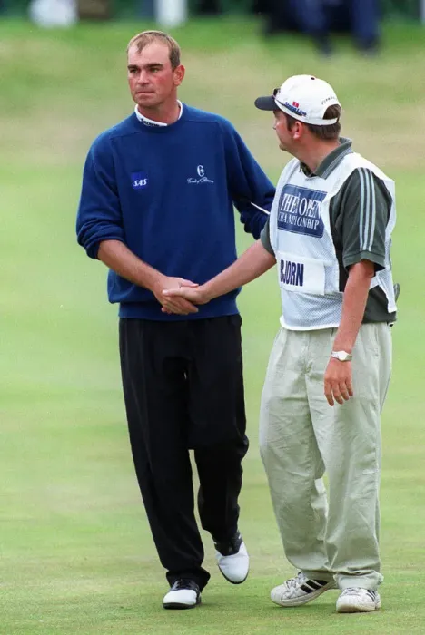 Framed Print : Thomas Bjorn & Caddy Framed Print : Thomas Bjorn & Caddy