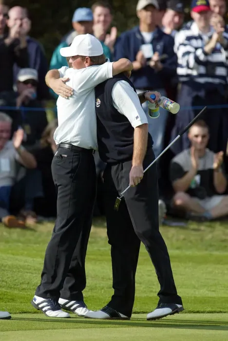 Framed Print : Thomas Bjorn & Sergio Garcia Framed Print : Thomas Bjorn & Sergio Garcia