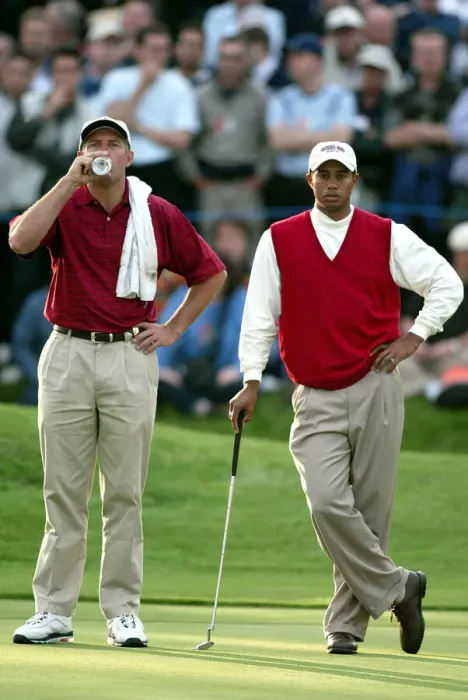 Framed Print : Tiger Woods & Caddie Framed Print : Tiger Woods & Caddie