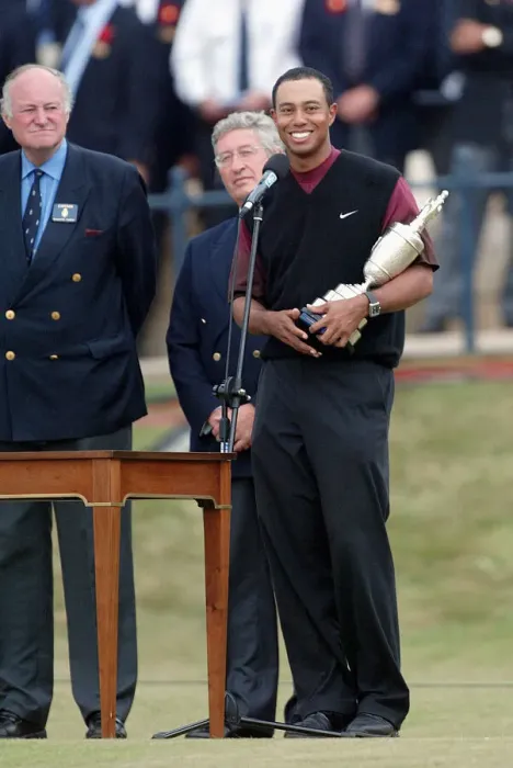 Framed Print : Tiger Woods Makes Presentation Speech Framed Print : Tiger Woods Makes Presentation Speech