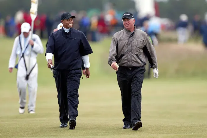 Framed Print : Tiger Woods & Mark O Meara Framed Print : Tiger Woods & Mark O Meara