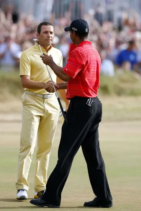 Framed Print : Tiger Woods & Sergio Garcia Framed Print : Tiger Woods & Sergio Garcia