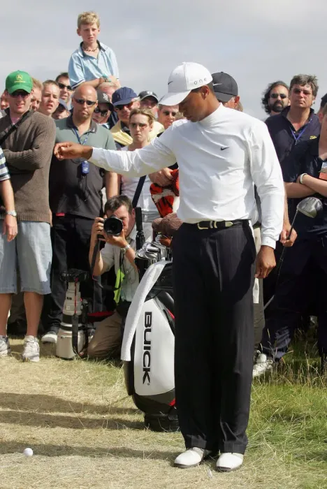 Framed Print : Tiger Woods Takes A Drop At The 6th Hole Framed Print : Tiger Woods Takes A Drop At The 6th Hole