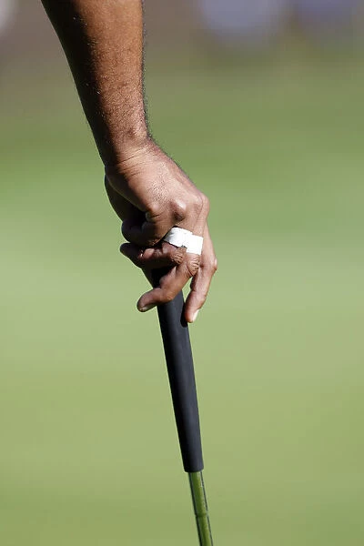 Tiger Woods Taped Fingers